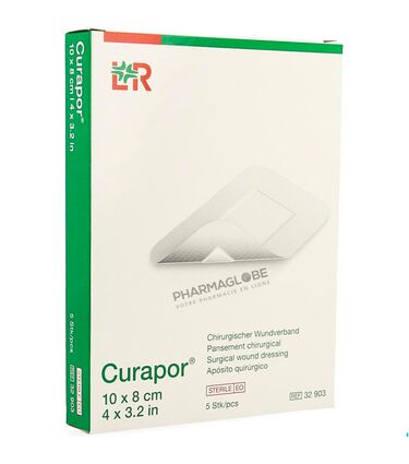 CURAPOR-STERILE-10-par-8-CM-X-5-pansements-chirurgicaux-pharmaglobe.lu