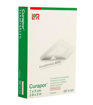 CURAPOR-STERILE-7-par-5-CM-X-5-pansements-chirurgicaux-pharmaglobe.lu