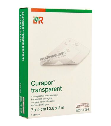 CURAPOR-TRANSPARENT-STERILE-7-par-5-CM-X-5-pansements-chirurgicaux-impermeables-pharmaglobe.lu
