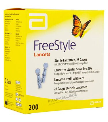 ABBOTT-FREESTYLE-LANCETTES-CALIBRE-28G-X-200-pharmaglobe.lu