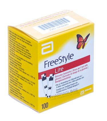 ABBOTT-FREESTYLE-LITE-TESTSTRIPS-X-100-bandelettes-controler-glycemie-pharmaglobe.lu