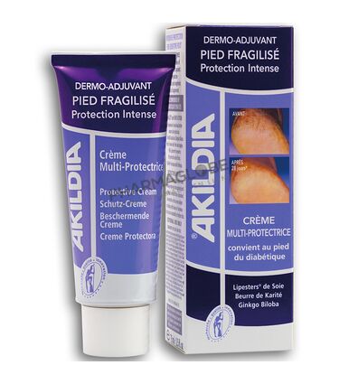Akildia-Crème-Multi-Protectrice-Pied-Tube-75-ml-Dermo-Adjuvant-Pied-Fragilise-Pied-Diabetique-pharmaglobe.lu