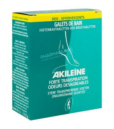 Akileine-Vert-Galets-de-Bain-Deo-Effervescents-7-pastilles-12-g-Laboratoires-Asepta-Pieds-à-Forte-Transpiration-pharmaglobe.lu