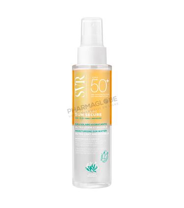 SVR-SUN-SECURE-EAU-SOLAIRE-SPF50-plus-100ML-protection-solaire-pharmaglobe.lu