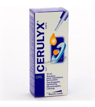 Cerulyx-4,55%-Solution-pour-Instillation-Auriculaire-ORL-Flacon-10-ml-Dissoudre-Bouchons-Cérumen-pharmaglobe.lu