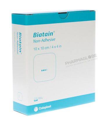 BIATAIN-Non-ADHESIF-10-par-10-CM-X-10-Coloplast-33410-pharmaglobe.lu
