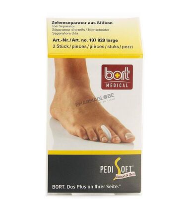 Bort-PediSoft-Zehenseparator-2-Séparateurs-d-Orteils-Taille-Large-Protection-Pour-le-Pied-Douce-en-Silicone-avec-Gel-pharmaglobe.lu