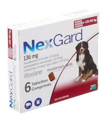 NEXGARD-136-MG-XL-6-COMPRIMES-A-CROQUER-VETERINAIRE-anti-parasitaires-pharmaglobe.lu