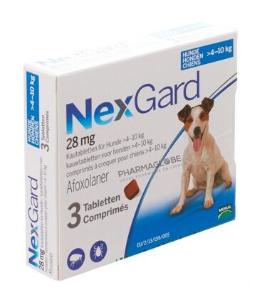 NEXGARD-28-MG-M-3-COMPRIMES-A-CROQUER-VETERINAIRE-anti-parasites-pharmaglobe.lu