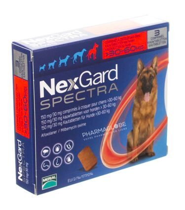 NEXGARD-SPECTRA-XL-3-COMPRIMES-A-CROQUER-VETERINAIRE-anti-parasites-pharmaglobe.lu