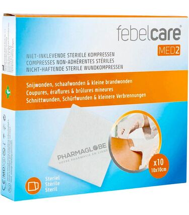 COMPRESSE-FEBELCARE-NON-ADHESIVE-ABS-10-par-10-CM-10-compresses-pharmaglobe.lu