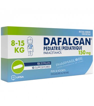 DAFALGAN-JEUNE-ENFANT-150-MG-12-SUPPOSITOIRES-douleurs-fievre-pharmaglobe.lu