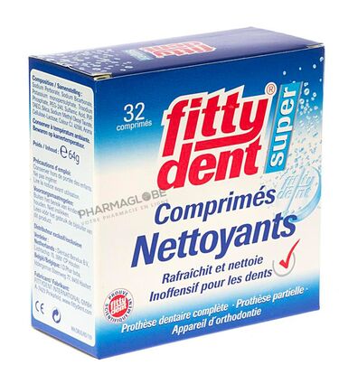 FITTYDENT-32-TABLETTES-NETTOYANTES-pharmaglobe.lu