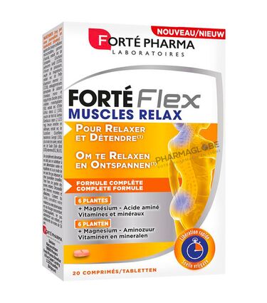 Forté-Flex-Muscles-Relax-20-Comprimés-Forté-Pharma-Fonction-Musculaire-Normale-Pour-Relaxer-et-Détendre-Forte-pharma-pharmaglobe.lu