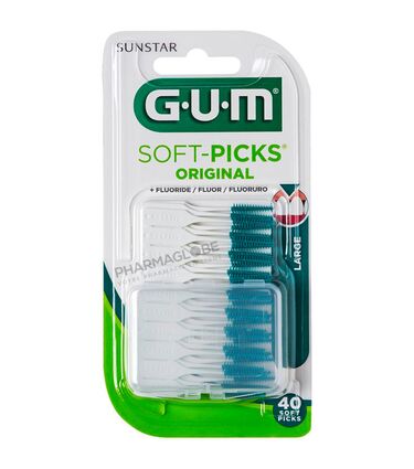 GUM-SOFT-PICKS-LARGE-X-40-N°634-brossettes-interdentaires-pharmaglobe.lu