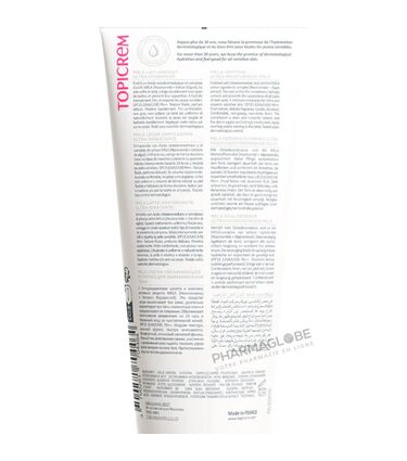 Topicrem-Mela-Lait-Unifiant-Ultra-Hydratant-Tube-200-ml-Taches-Pigmentaires-verso-pharmaglobe.lu