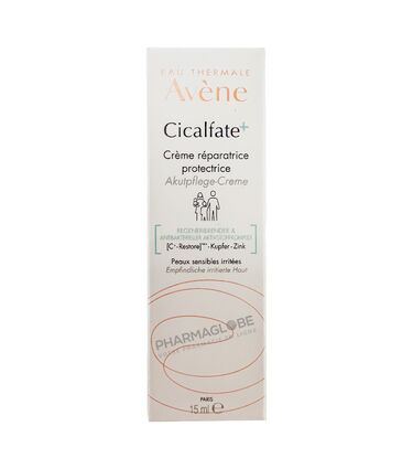 AVENE-CICALFATE+-CREME-15ML-repare-protege-peau-sensible-irritee-pharmaglobe.lu