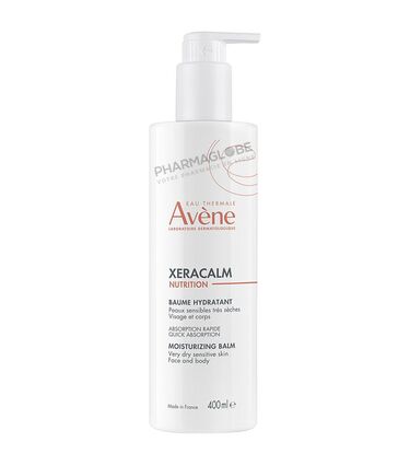 Avène-XERACALM-NUTRITION-BAUME-HYDRATANT-400ml-peau-sensible-tres-seche-visage-et-corps-pharmaglobe.lu