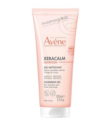 AVENE-XERACALM-NUTRITION-GEL-NETTOYANT-100ML-peau-sensible-seche-visage-et-corps-pharmaglobe.lu