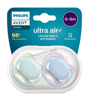 AVENT-SUCETTE-+0M-AIR-MIX-NEUTRAL-Philips-Avent-Sucette-Ultra-Air-Mix-Bébé-+0-Mois-Neutra-pharmaglobe.lu