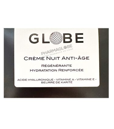 GLOBE-CREME-PUISSANTE-NUIT-50ML-creme-anti-age-nuit-regenerer-hydrater-visage-pharmaglobe.lu