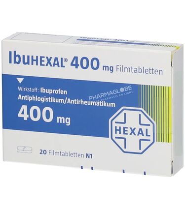 IBUHEXAL-400-MG-20-COMPRIMES-ibuprofene-douleurs-fievre-pharmaglobe.lu