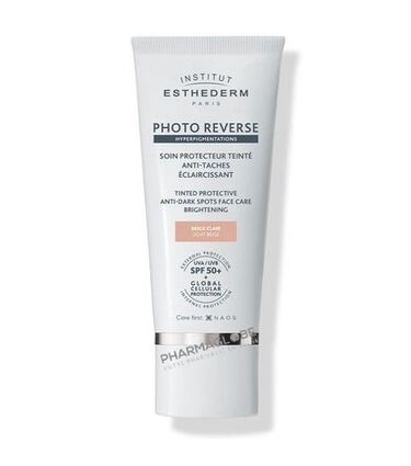 institut-esthederm-photoreverse-soin-protecteur-eclaircissant-anti-taches-teinte-clair-50ml-creme-solaire-pharmaglobe