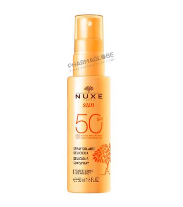 NUXE-SUN-SPRAY-SOLAIRE-SPF50-50ML-visage-corps-protection-solaire-pharmaglobe.lu