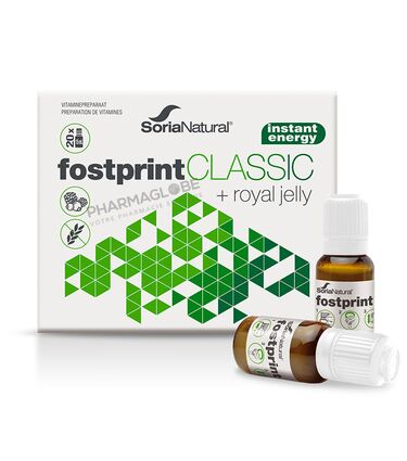 Soria-Natural-FostPrint-Classic-+-Royal-Jelly-20-Vials-de-15-ml-Energie-pharmaglobe.lu