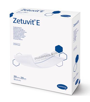 ZETUVIT-E-20-par-20-CM-15-COMPRESSES-STERILES-Hartmann-pharmaglobe.lu