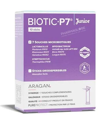 Biotic-P7-Junior-10-Sticks-Aragan-Souches-Microbiotiques-pharmaglobe.lu