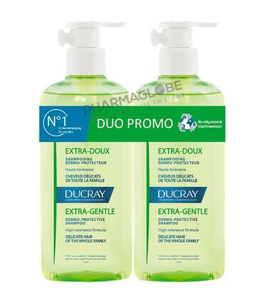 Ducray-Extra-Doux-Shampooing-Dermo-Protecteur-2-flacons-400ml-Cheveux-de-Toute-la-Famille-pharmaglobe.lu