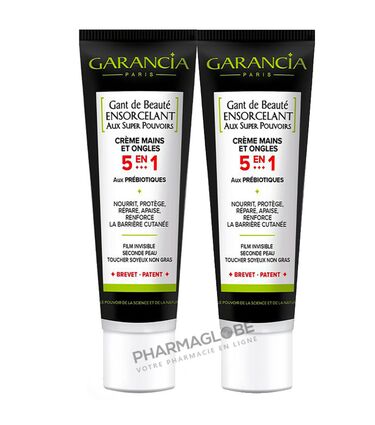 Garancia-Gant-de-Beauté-Ensorcelant-aux-Super-Pouvoirs-Duo-2-tubes-50ml-Crème-Mains-et-Ongles-5-en-1-aux-Prébiotiques-pharmaglobe.lu