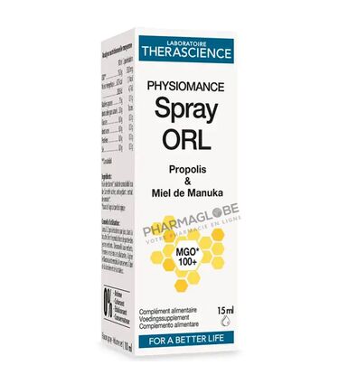 Therascience-Physiomance-Spray-ORL-Flacon-15-ml-Propolis-et-Miel-de-Manuka-pharmaglobe.lu