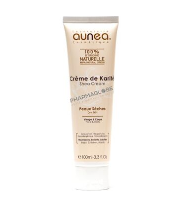 aunea-creme-de-karite-100-ml-peaux-deshydratees-visage-corps-pharmaglobe