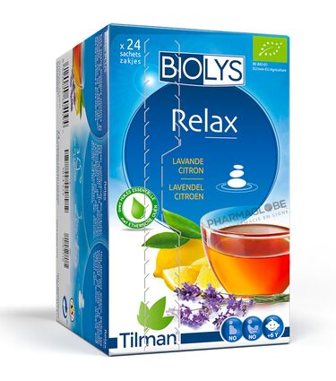 Biolys-Relax-Lavande-Citron-Tisane-BIO-Tilman-24-Sachets-Pour-des-Nuits-Sereines-pharmaglobe.lu