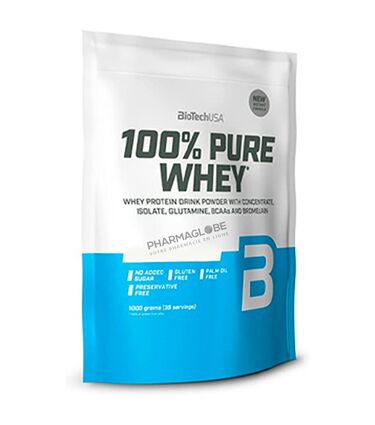 BioTechUSA-100%-Pure-Whey-Banane-Sachet-454g-Tonic-Food-pharmaglobe.lu