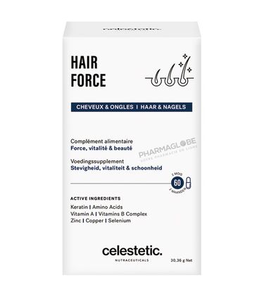 Celestetic-Hair-Force-60-Gélules-Force-Vitalité-et-Beauté-Ongles-et-Cheveux-pharmaglobe.lu