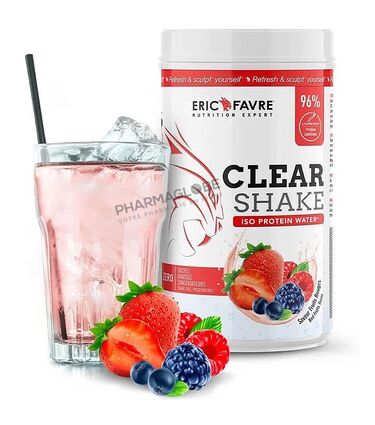 Clear-Shake-Iso-Protein-Water-Fruits-Rouges-Pot-500g-Eric-Favre-Eau-Protéinée-Rafraichissante-pharmaglobe.lu