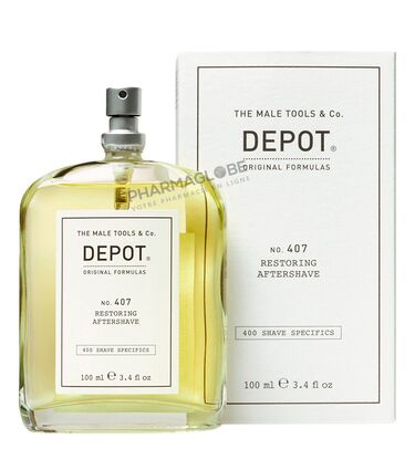 Depot-No-407-Restoring-Aftershave-Flacon-100ml-Lotion-Après-Rasage-Réparatrice-et-Rafraîchissante-pharmaglobe.lu