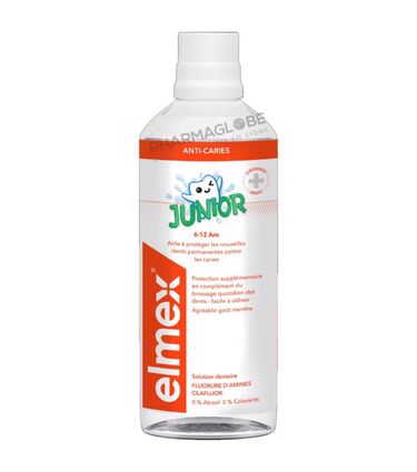 Elmex-Eau-Dentaire-Junior-Anti-Caries-6-12-Ans-Flacon-400ml-Solution-Dentaire-pharmaglobe.lu