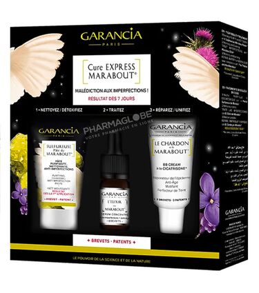 Garancia-Coffret-Cure-Express-Marabout-10-Jours-Rituel-Beauté-en-3-temps-Peaux-à-Imperfections-pharmaglobe.lu