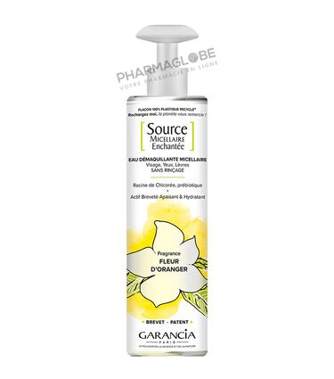 Garancia-Source-Micellaire-Enchantée-Fragrance-Fleur-d-Oranger-Flacon-Pompe-400ml-pharmaglobe.lu