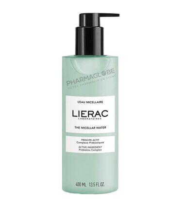 Lierac-l-Eau-Micellaire-Visage-Flacon-Pompe-400ml-Démaquille-Nettoie-Hydrate-pharmaglobe.lu