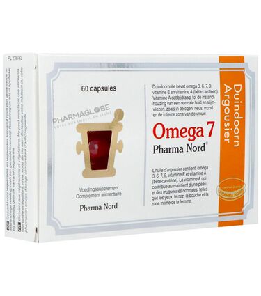 Oméga-7-60-Capsules-Pharma-Nord-Acides-Gras-Oméga-7-de-l-Argousier-pharmaglobe.lu