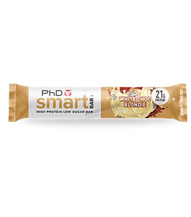 PhD-Smart-Bar-Plant-White-Choc-Blondie-64g-Tonic-Food-Barre-Riche-en-Protéines-pharmaglobe.lu