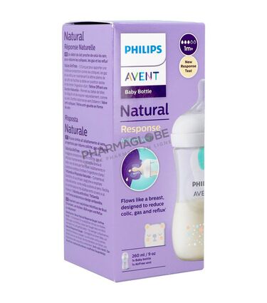 Philips-Avent-Natural-Biberon-Valve-AirFree-260-ml-Tétine-à-Réponse-Naturelle-pharmaglobe.lu