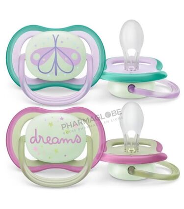 Philips-Avent-Sucette-Ultra-Air-Nighttime-Luc-&-Rêve-+0-Mois-2-Pièces-dreams-et-papillon-pharmaglobe.lu