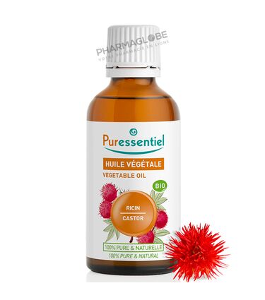 Puressentiel-Huile-Végétale-BIO-Ricin-Flacon-50ml-Aromathérapie-pharmaglobe.lu