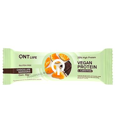 QNT-Barre-Protéinée-Vegane-avec-L-Carnitine-Mandarine-au-Chocolat-40g-Tonic-Food-pharmaglobe.lu